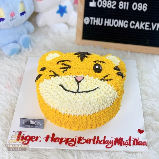Bánh sinh nhật hình con hổ đáng yêu